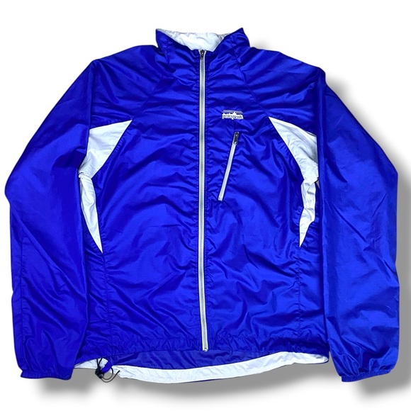 Patagonia Other - Patagonia Mens Velocity O2 Shell Windbreaker Full Zip Jacket Blue Size M